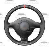 Coprivolante Pretagliato In Pelle Vw Golf 4 Iv Passat B5 Polo Seat Leon Mk1