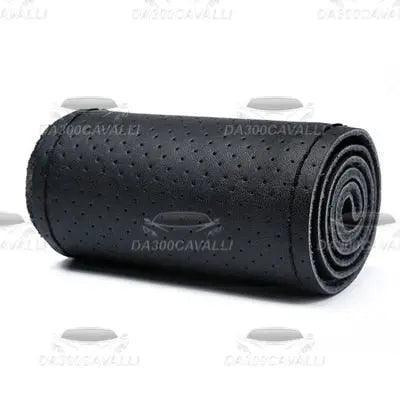 Corpo volante in pelle traforata nera 38cm per tuning auto, accessorio Da300Cavalli