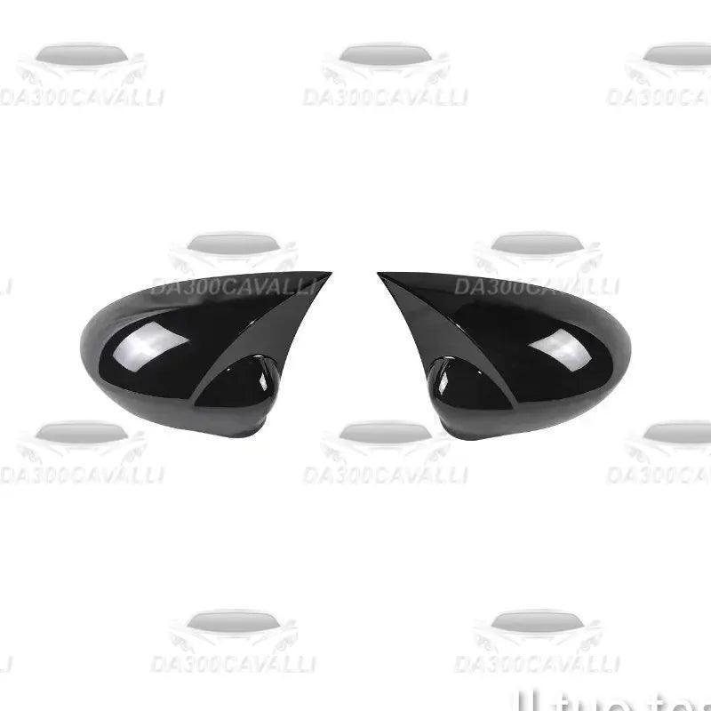 Coppia cover calotte specchietti nere Fiat 500 2007-2021 Da300Cavalli tuning auto