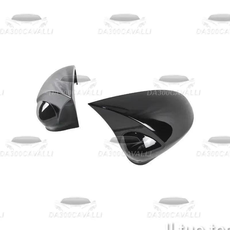 Cover calotte specchietti nere per Fiat 500 2007-2021, accessorio tuning Da300Cavalli