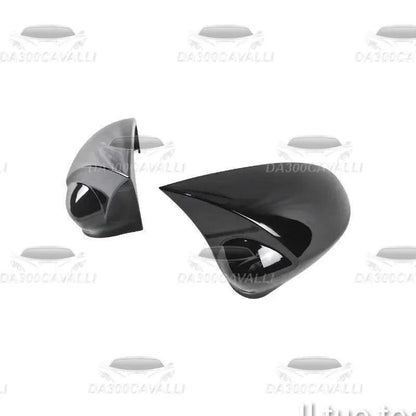 Cover calotte specchietti nere per Fiat 500 2007-2021, accessorio tuning Da300Cavalli