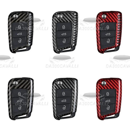 Cover Chiavi In Fibra Di Carbonio Seat Ibiza Leon Fr 2 Skoda Octavia - Da300Cavalli
