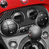 Cover Console Centrale Fiat 500 (2012-2023) Fibra Di Carbonio