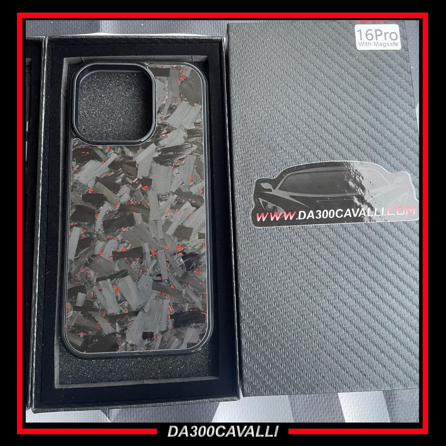 Cover IPhone In Fibra Di Carbonio Forgiato - Da300Cavalli