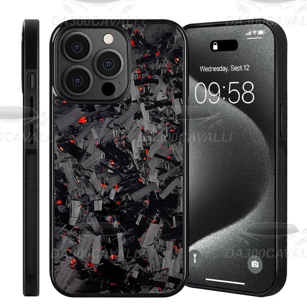 Cover IPhone In Fibra Di Carbonio Forgiato - Da300Cavalli