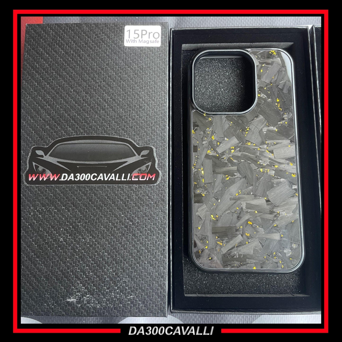 Cover IPhone In Fibra Di Carbonio Forgiato - Da300Cavalli