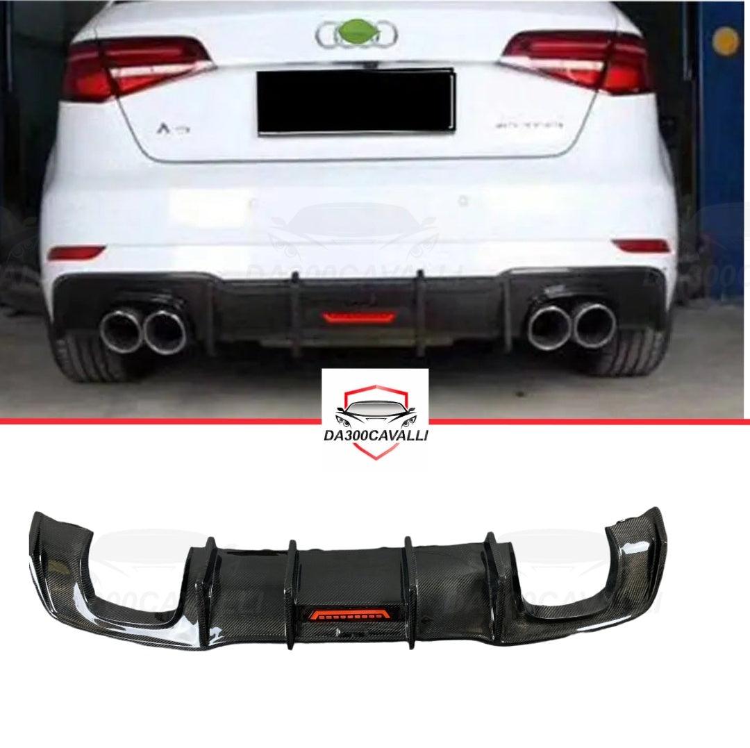 Diffusore Audi A3 (2017-2020) Fibra Di Carbonio - Da300Cavalli