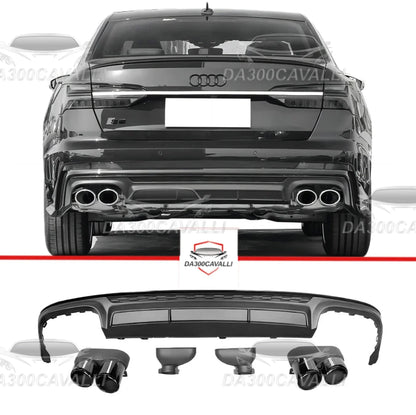 diffusore-con-terminali-di-scarico-audi-a6-2019-2023-da300cavalli-1 - Da300Cavalli