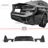 Diffusore Con Terminali Di Scarico BMW Serie 3 M3 G20 Fibra Di Carbonio