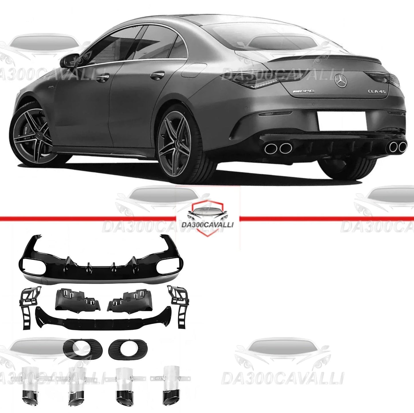 diffusore-con-terminali-di-scarico-mercedes-cla180-cla200-cla220-cla250-w118-stile-cla35-cla45-da300cavalli-1 - Da300Cavalli