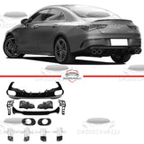 Diffusore Con Terminali Di Scarico Mercedes CLA180 CLA200 CLA220 CLA250 W118 Stile CLA35 CLA45