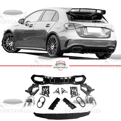 diffusore-con-terminali-di-scarico-mercedes-classe-a180-a200-a220-a250-w177-da300cavalli-1 - Da300Cavalli