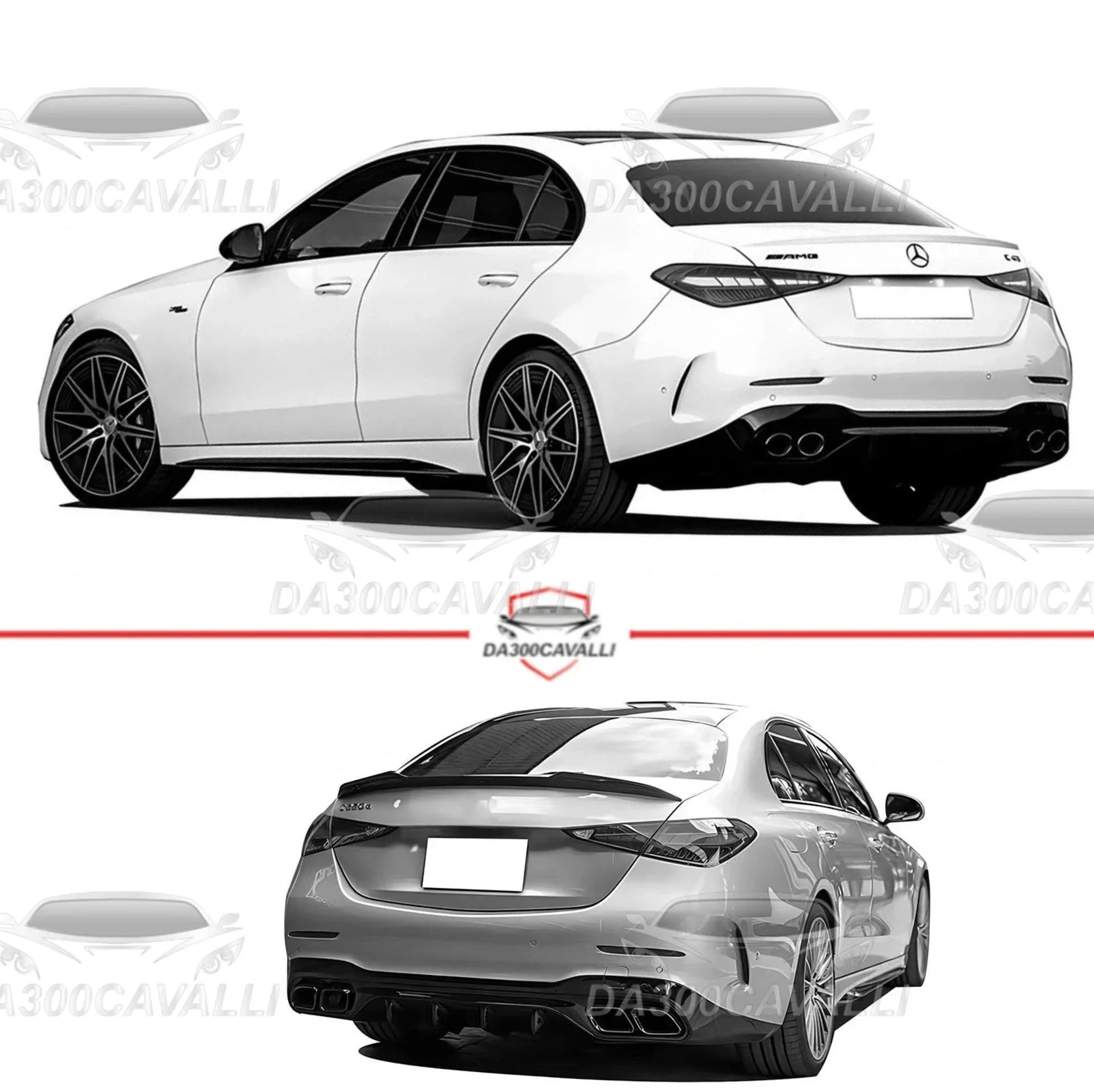 diffusore-con-terminali-di-scarico-mercedes-classe-c180-c200-c300-c350-w206-da300cavalli-1 - Da300Cavalli