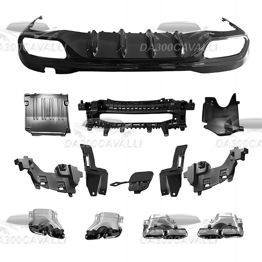 Diffusore Con Terminali Di Scarico Mercedes Classe C180 C200 C300 C350 W206 - Da300Cavalli