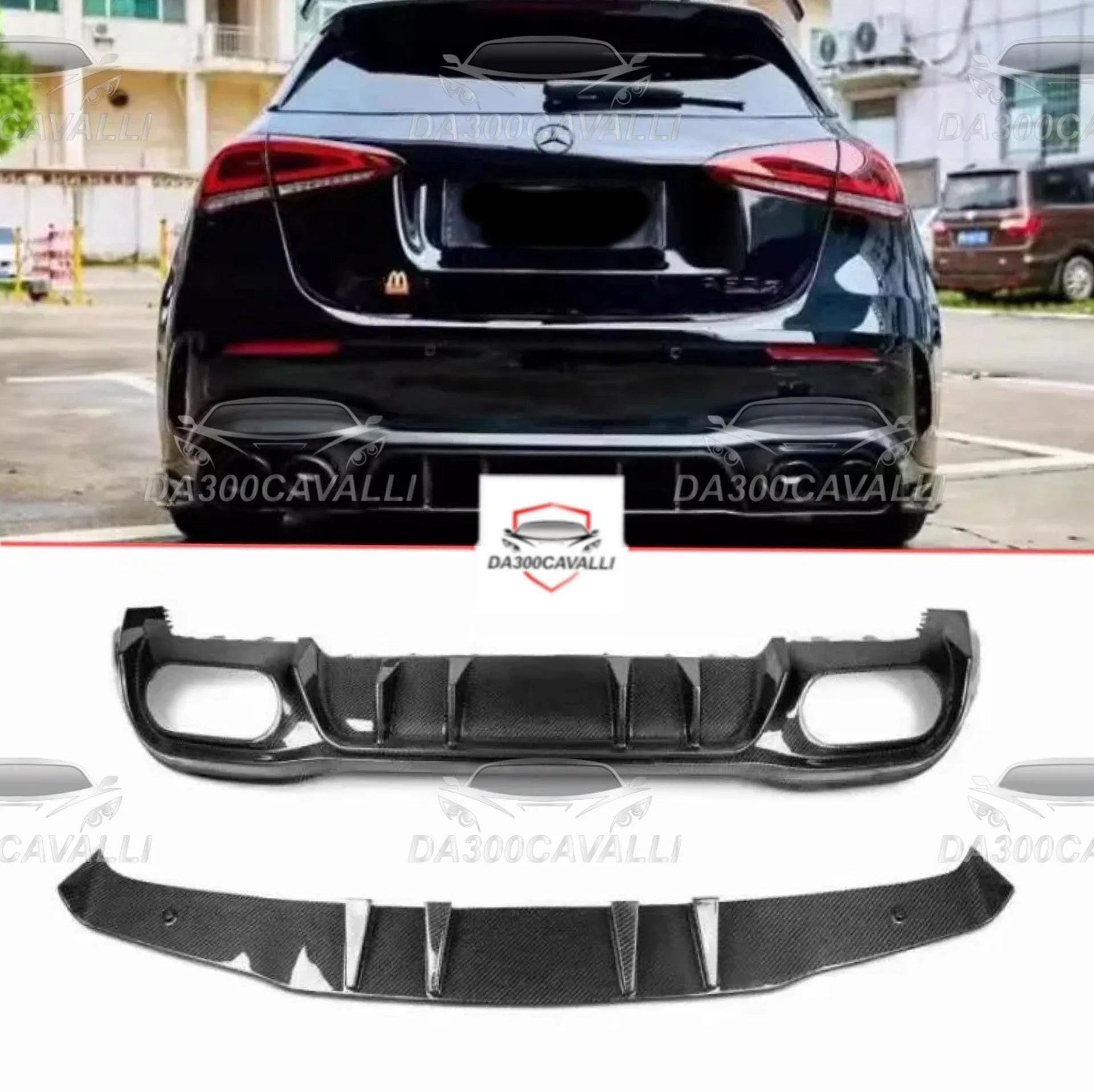 diffusore-con-terminali-mercedes-classe-a-2019-2022-fibra-di-carbonio-da300cavalli-1 - Da300Cavalli