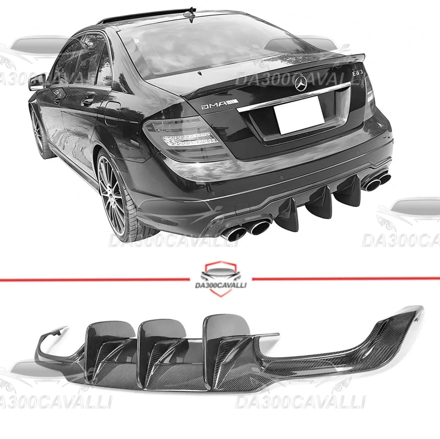 diffusore-mercedes-classe-c-c63-sedan-w204-fibra-di-carbonio-da300cavalli-1 - Da300Cavalli