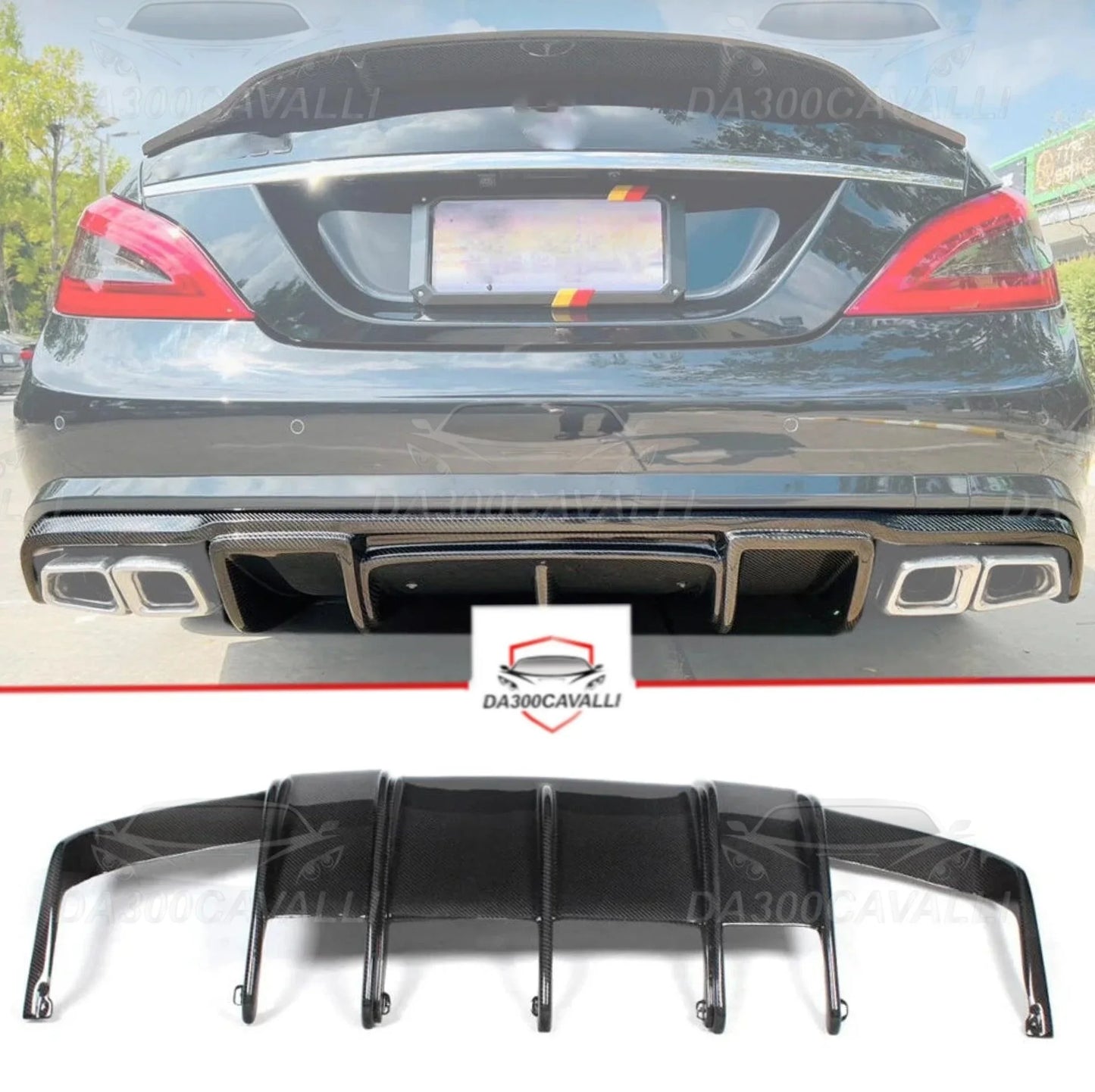 diffusore-mercedes-cls-w218-fibra-di-carbonio-da300cavalli-1 - Da300Cavalli