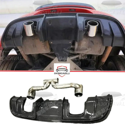 Diffusore Porsche Boxster Cayman 718 (2016-2021) Fibra Di Carbonio — Da300Cavalli