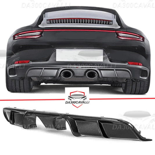Diffusore Porsche Carrera 911 (2016-2018) Fibra Di Carbonio - Da300Cavalli