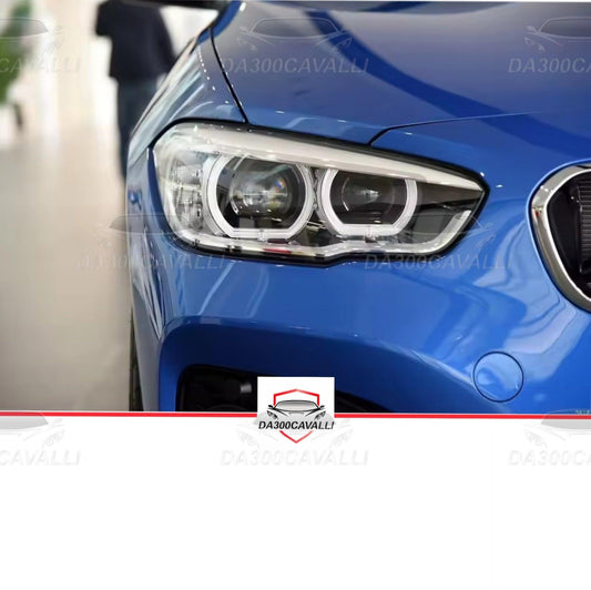 Faro anteriore BMW Serie 1 F20 F21 2012-2014 blu, dettaglio tuning Da300Cavalli