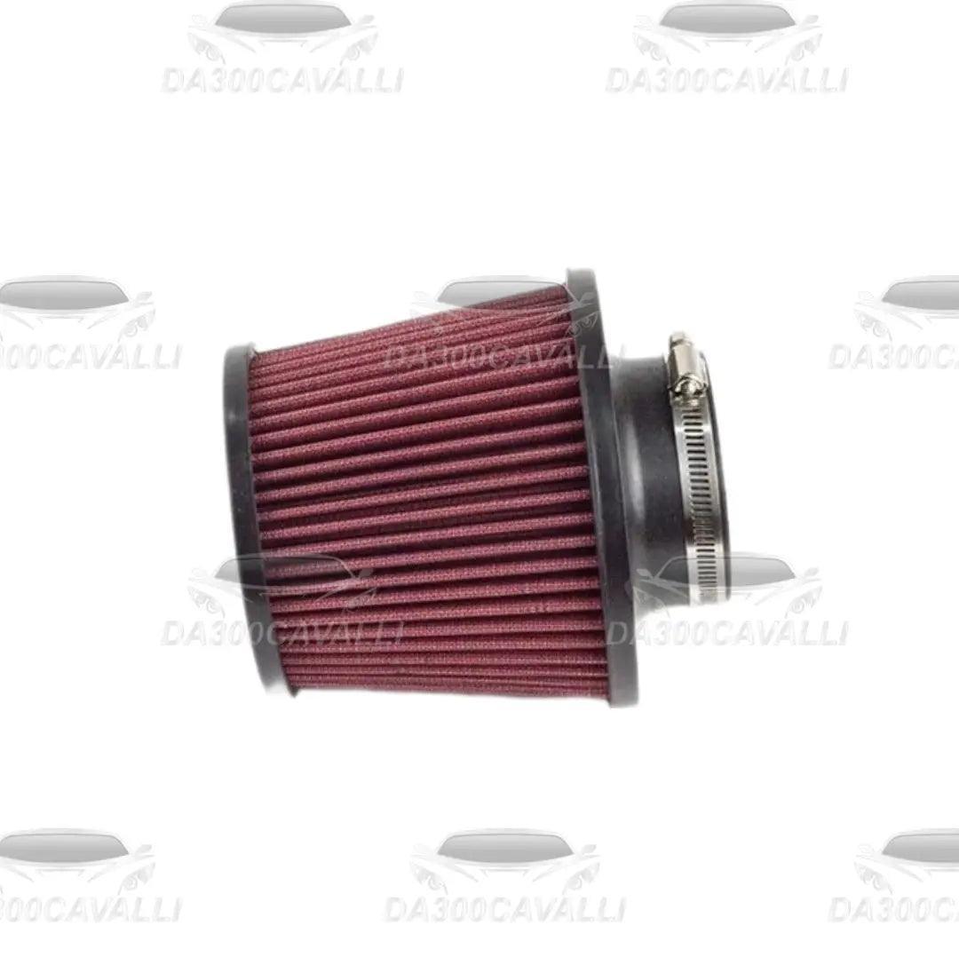 Filtro aspirazione aria K&N 76mm per auto tuning, ricambio Da300Cavalli, vista laterale