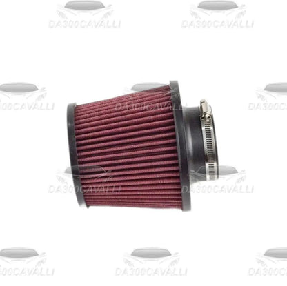 Filtro aspirazione aria K&N 76mm per auto tuning, ricambio Da300Cavalli, vista laterale