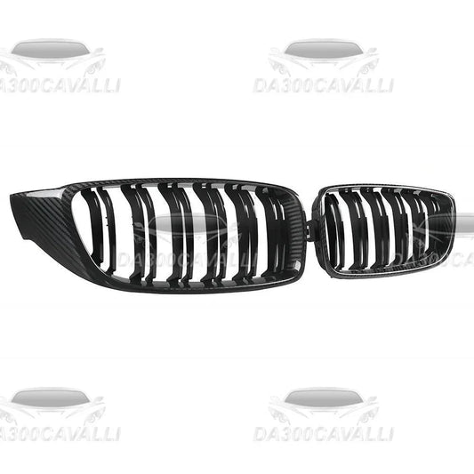 Griglia Frontale BMW Serie 4 M4 F32 F33 F36 F80 F82 Fibra Di Carbonio — Da300Cavalli