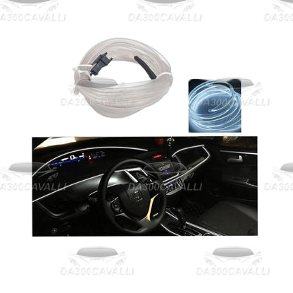 Kit LED fibra ottica per cruscotto auto, illuminazione tuning Da300Cavalli.