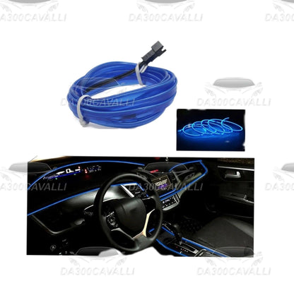 Kit LED fibra ottica blu per cruscotto auto, ideale per tuning interno su Da300Cavalli.
