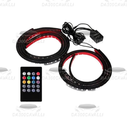 Kit LED per sottoscocca auto 4 pezzi con telecomando, tuning Da300Cavalli