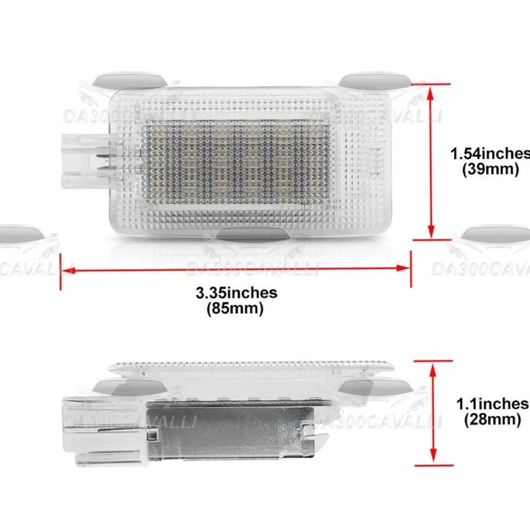 Luci Led Sottoporta, cassetto porta oggetti e portabagagli Nissan Micra (2015-2017) - Da300Cavalli