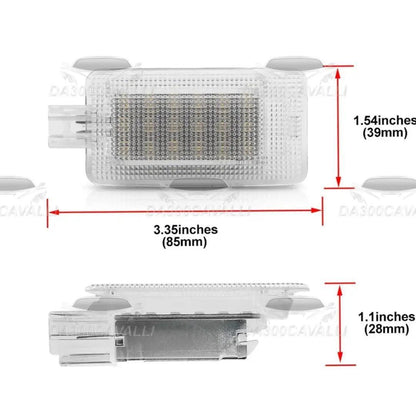 Luci Led Sottoporta, cassetto porta oggetti e portabagagli Nissan Micra (2015-2017) - Da300Cavalli