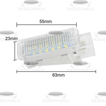 Luci Led Sottoporta, cassetto porta oggetti e portabagagli Skoda Favia Mk1 Octavia Mk1-2-3 - Da300Cavalli