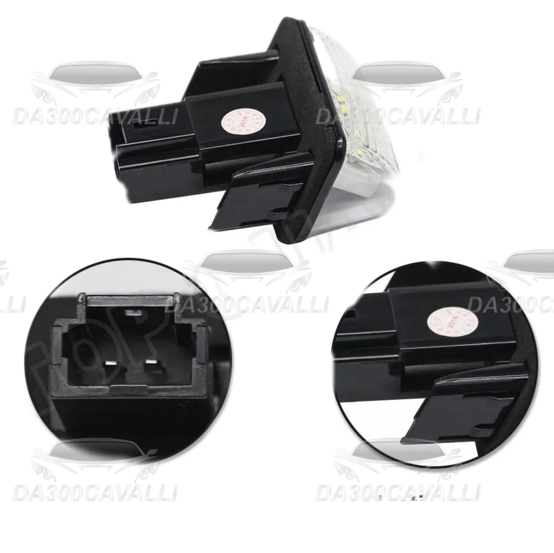 luci-led-targa-peugeot-206-207-306-307-308-406-407-5008-citroen-c3-c4-c5-da300cavalli-3 - Da300Cavalli