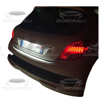 luci-led-targa-peugeot-206-207-306-307-308-406-407-5008-citroen-c3-c4-c5-da300cavalli-4 - Da300Cavalli
