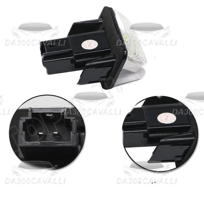 Luci Led Targa Peugeot 206 207 306 307 308 406 407 5008 Citroen C3 C4 C5 - Da300Cavalli