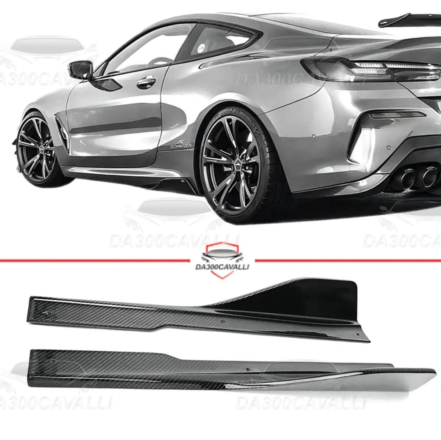 minigonne-bmw-serie-8-m8-g14-g15-g16-fibra-di-carbonio-da300cavalli-1 - Da300Cavalli