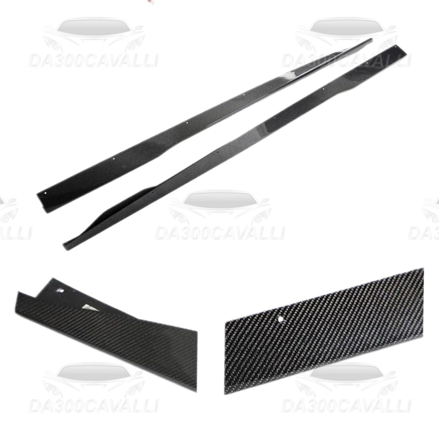 Minigonne Ford Mustang Dark Horse (2023-2024) Fibra Di Carbonio - Da300Cavalli