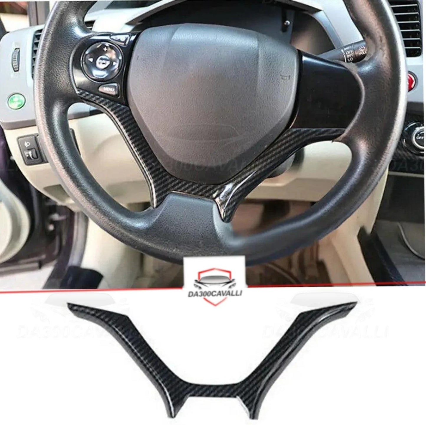 modanatura-volante-honda-civic-2012-2015-fibra-di-carbonio-da300cavalli-1 - Da300Cavalli