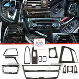 Modanature Interni In Fibra Di Carbonio Bmw Serie 3-4 F30 F34 13Pcs