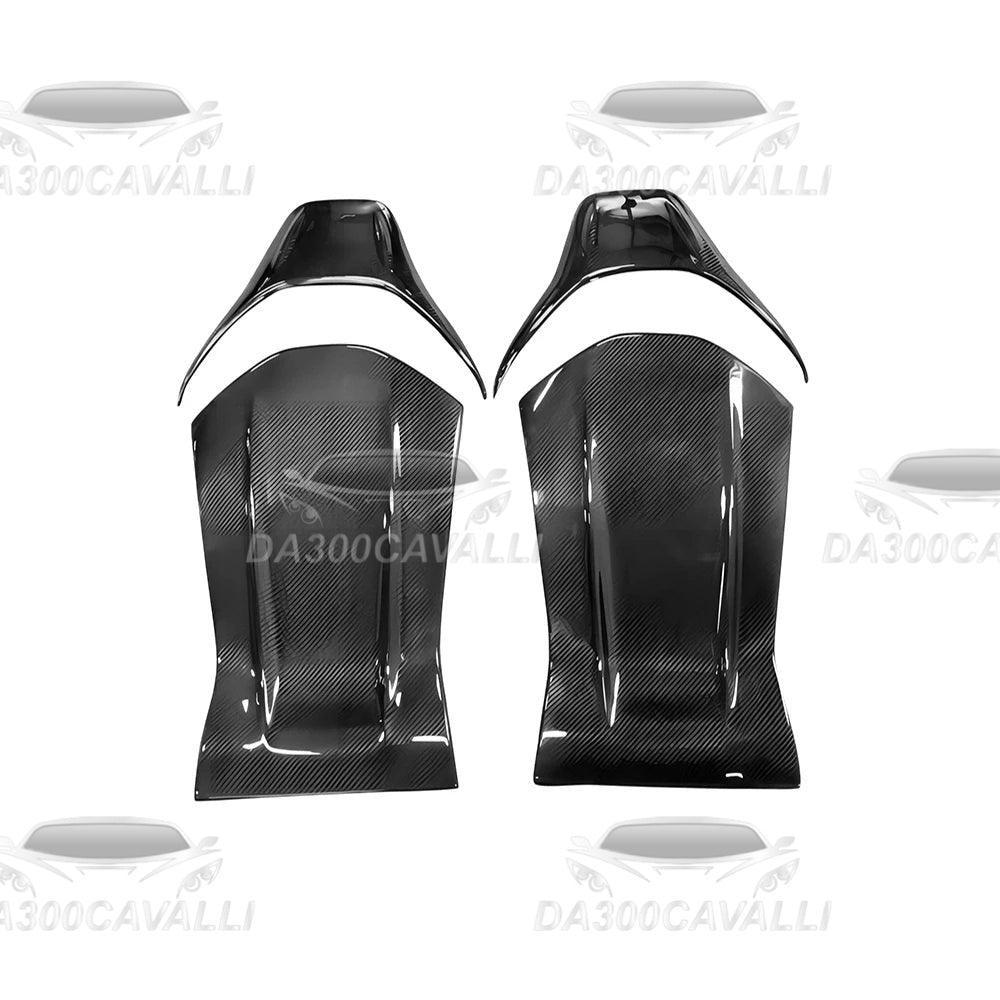 Modanature Sedili Mercedes C63 CLA45 A45 GLA45 W205 W176 W117 X156 Fibra Di Carbonio - Da300Cavalli