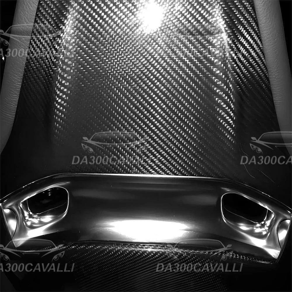 Modanature Sedili Mercedes C63 CLA45 A45 GLA45 W205 W176 W117 X156 Fibra Di Carbonio - Da300Cavalli