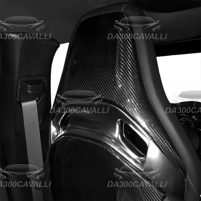 Modanature Sedili Mercedes C63 CLA45 A45 GLA45 W205 W176 W117 X156 Fibra Di Carbonio - Da300Cavalli