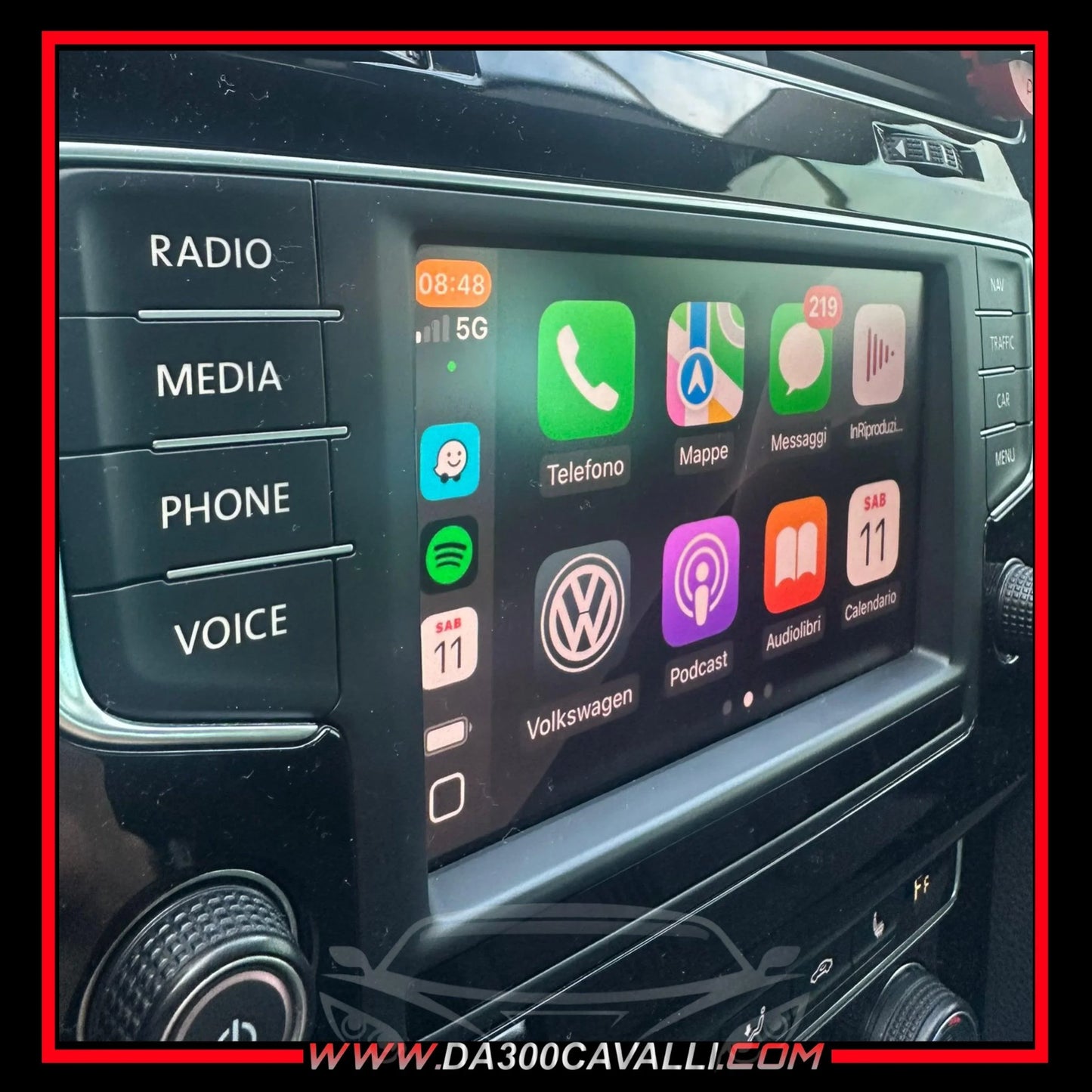 navigatore-display-vw-golf-7-con-mascherina-da300cavalli-1 - Da300Cavalli