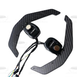 Palette Al Volante Magnetiche Led Mercedes Fibra Di Carbonio