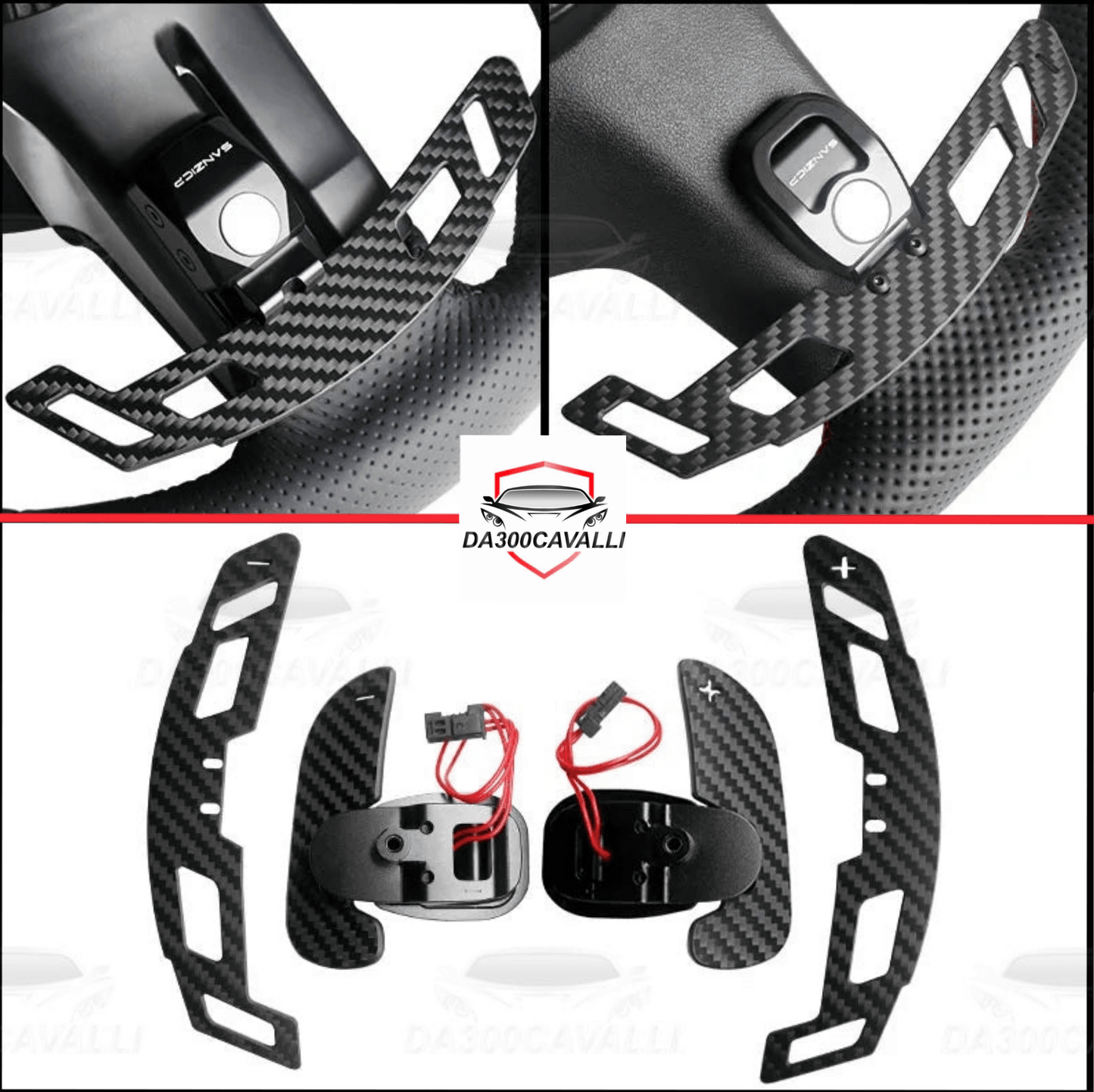 Palette Magnetiche In Fibra Di Carbonio Mercedes (2010-2024) - Da300Cavalli