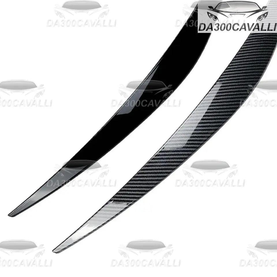 Palpebre fari Hyundai i30 MK3 N-Line 2017-20, 2 pezzi, nero lucido e carbon look, tuning Da300Cavalli