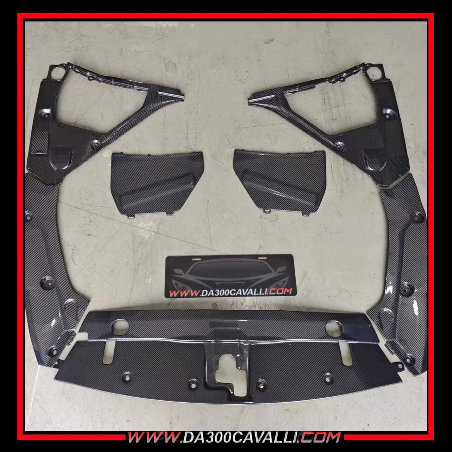 Pannello Raffreddamento Motore Nissan Gtr R35 (2008-2020) Fibra Di Carbonio - Da300Cavalli