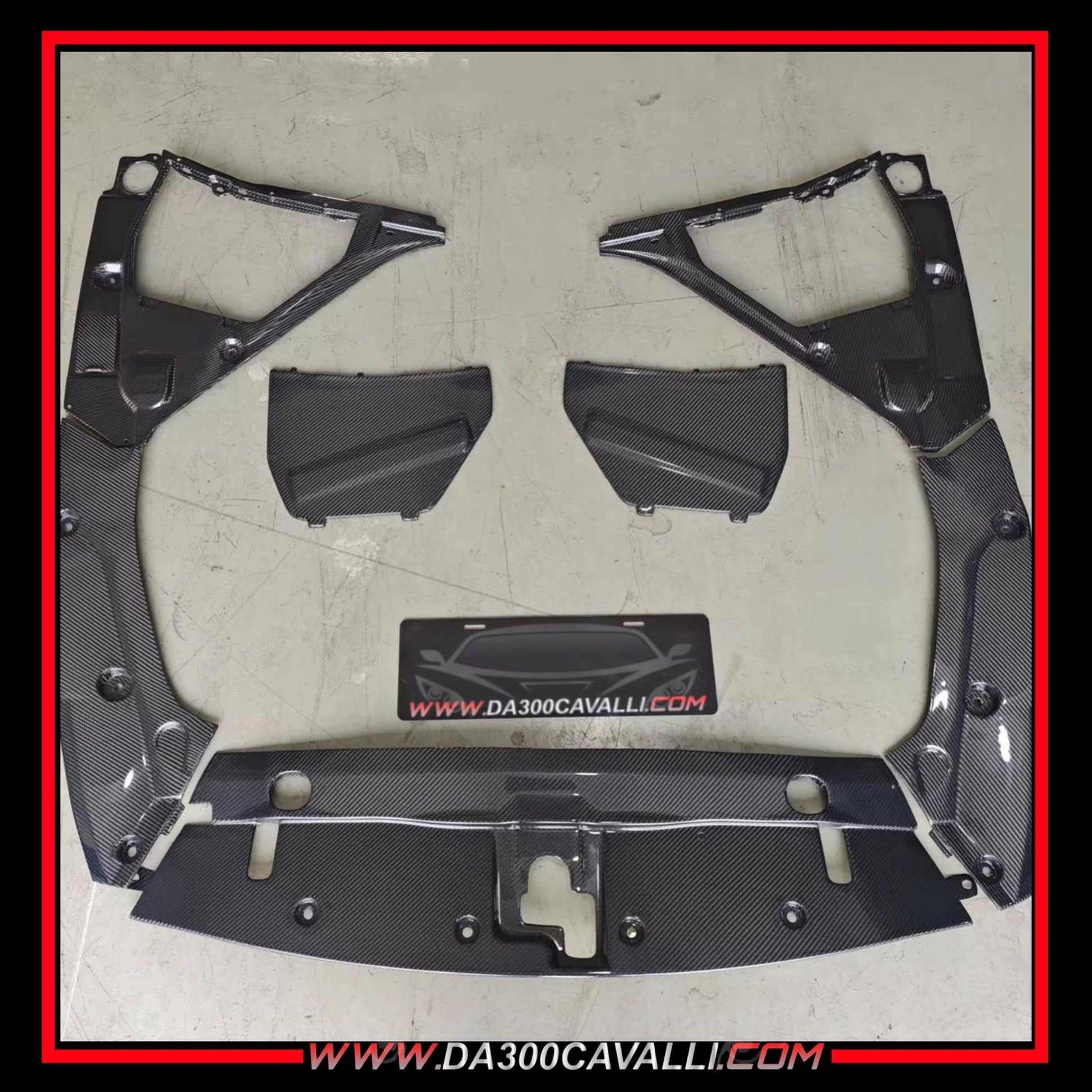 Pannello Raffreddamento Motore Nissan Gtr R35 (2008-2020) Fibra Di Carbonio - Da300Cavalli