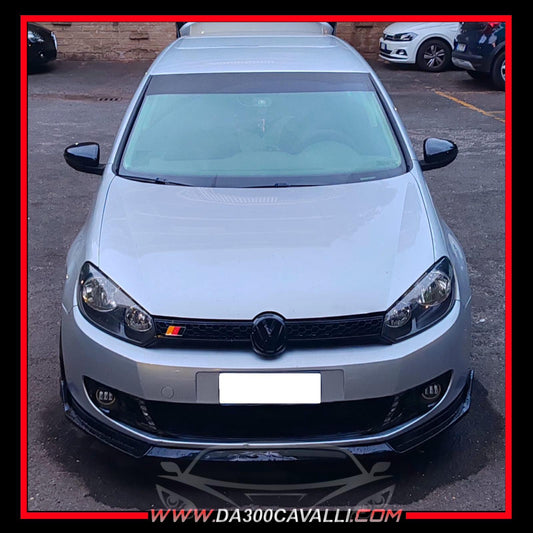 Parasole auto 140x20cm montato su Volkswagen grigia, accessorio tuning Da300Cavalli